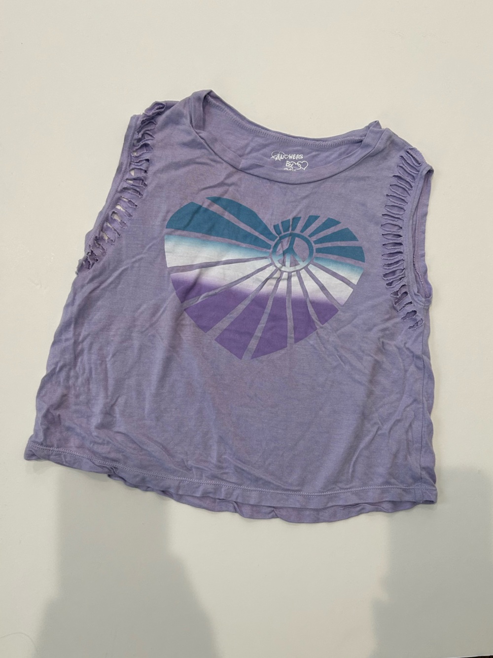 Flowers by Zoe Shredded Tank, Size 4T